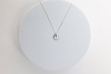 Load image into Gallery viewer, Known Heart close up silver necklace flatlay closeup