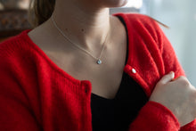 Load image into Gallery viewer, Known Heart close up silver necklace Valentine's sweater