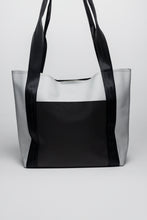 Load image into Gallery viewer, Continuous Tote | Large Upcycled Automotive Leather Purse | Two Roomy Pockets | Seatbelt Straps