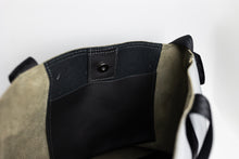 Load image into Gallery viewer, Continuous Tote | Large Upcycled Automotive Leather Purse | Two Roomy Pockets | Seatbelt Straps