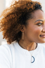 Load image into Gallery viewer, Dancing In The Street Earrings | Repurposed Automotive Copper Brake Line | Gold Plated Ear Wire