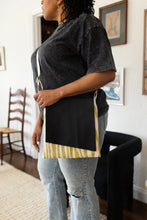 Load image into Gallery viewer, Waypoint | One of a Kind Upcycled Leather & Fabric Crossbody Purse | Chartreuse Green Zebra Print & Black