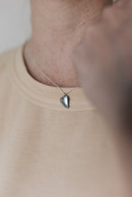 Load image into Gallery viewer, From the Heart Necklace | Repurposed Automotive Steel Disc | Sterling Silver Chain