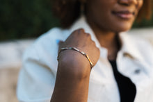 Load image into Gallery viewer, Midnight Train Adjustable Bracelet | Upcycled Automotive Copper & Stainless Steel Paperclip Chain