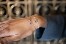 Load image into Gallery viewer, Known Adjustable Bracelet | Personalized Initials on Salvaged Steel Auto Part | 14K Gold-Filled Minimalist Chain