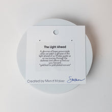 Load image into Gallery viewer, The Light Ahead Earrings | Repurposed Automotive Aluminum | Gold Leaf | Gold Plated Ear Wire