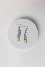 Load image into Gallery viewer, The Light Ahead Earrings | Repurposed Automotive Aluminum | Gold Leaf | Gold Plated Ear Wire