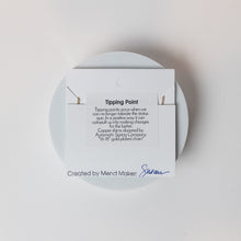 Load image into Gallery viewer, Tipping Point Necklace | Repurposed Automotive Copper Shims | Gold Plated Chain