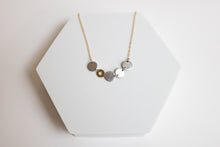 Load image into Gallery viewer, Lose Yourself Necklace | Repurposed Automotive Aluminum Scrap | Gold Plated Chain