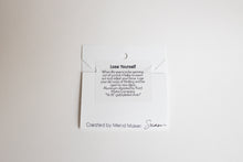 Load image into Gallery viewer, Lose Yourself Necklace | Repurposed Automotive Aluminum Scrap | Gold Plated Chain