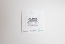 Load image into Gallery viewer, How Sweet It Is Earrings | Repurposed Stainless Steel Auto Retaining Ring | Gold Plated Ear Wire