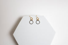 Load image into Gallery viewer, How Sweet It Is Earrings | Repurposed Stainless Steel Auto Retaining Ring | Gold Plated Ear Wire