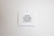 Load image into Gallery viewer, Like A Rock Earrings | Repurposed Auto Copper Brake Line | Steel Rivets | Gold Plated Ear Wire