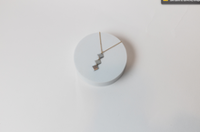 Load image into Gallery viewer, Connections Necklace | Repurposed Stainless Steel Car Seat Scrap | Gold Plated Chain