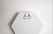 Load image into Gallery viewer, How Sweet It Is Earrings | Repurposed Stainless Steel Auto Retaining Ring | Gold Plated Ear Wire