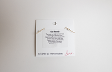 Load image into Gallery viewer, Get Ready Earrings | Repurposed Copper Hairpin for Electric Vehicles | Gold Plated Ear Wire