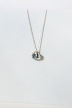 Load image into Gallery viewer, Known Personalized Initial Necklace | Salvaged Steel Auto Part | Sterling Silver Chain
