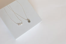 Load image into Gallery viewer, Known Personalized Initial Necklace | Salvaged Steel Auto Part | Sterling Silver Chain