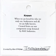 Load image into Gallery viewer, Known Adjustable Bracelet | Personalized Initials on Salvaged Steel Auto Part | 14K Gold-Filled Minimalist Chain