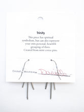 Load image into Gallery viewer, Trinity Earrings | Repurposed Automotive Cotter Pins | Stainless Steel Ear Wire