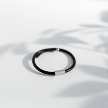 Load image into Gallery viewer, Clean Start Unisex Bracelet | Repurposed Automotive Steel Brake Line | Rubber Windshield Wiper Tubing