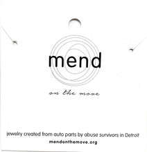 Load image into Gallery viewer, Trinity Necklace | Repurposed Automotive Cotter Pins | Gold Plated Chain
