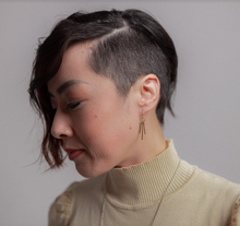 Load image into Gallery viewer, Trinity Earrings | Repurposed Automotive Cotter Pins | Stainless Steel Ear Wire