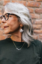 Load image into Gallery viewer, Resilience Ginko Leaf Earrings with Pearl