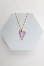 Load image into Gallery viewer, Heart of Glass gold plated necklace