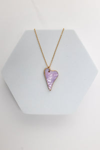 Heart of Glass gold plated necklace