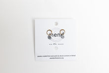 Load image into Gallery viewer, 14k gold plated sterling silver earrings post heart close up with gift tag