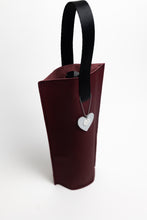 Load image into Gallery viewer, Cozy Up Burgundy Leather Beverage Bag