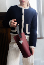 Load image into Gallery viewer, Cozy Up Burgundy Leather Beverage Bag