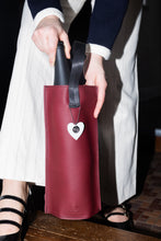 Load image into Gallery viewer, Cozy Up Burgundy Leather Beverage Bag