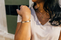 Stop & Breathe Cuff | Upcycled Automotive Copper Brake Line Hammered for Texture