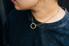 Load image into Gallery viewer, Linked Brass &amp; 18K Gold Plated Necklace