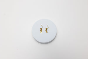 Waterfall Brass & Gold Plated Earrings