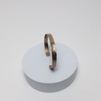 Stop & Breathe Cuff | Upcycled Automotive Copper Brake Line Hammered for Texture