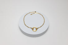 Load image into Gallery viewer, Linked Brass &amp; 18K Gold Plated Necklace