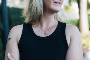 How Sweet It Is Stainless Steel & Gold Plated Necklace