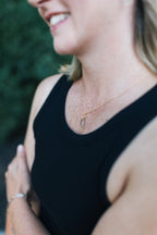 How Sweet It Is Necklace | Repurposed Steel Automotive Retaining Ring | Gold Plated Chain