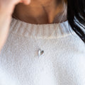 From the Heart Necklace | Repurposed Automotive Steel Disc | Sterling Silver Chain