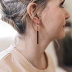 EmPower Earrings | Repurposed Automotive Copper Hairpin for Electric Vehicles | Gold Plated Ear Wire