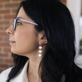 Connections Earrings | Repurposed Auto Parts | Stainless Steel | Gold Plated Ear Wire