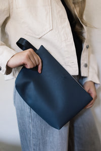 Destination | Travel Bag & Brush Pouch Set made with Repurposed Automotive Vinyl