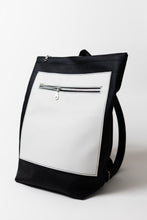 Load image into Gallery viewer, Shop Around Backpack | Upcycled Backpack Made From Salvaged Automotive Leather