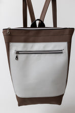 Load image into Gallery viewer, Shop Around Backpack | Upcycled Backpack Made From Salvaged Automotive Leather