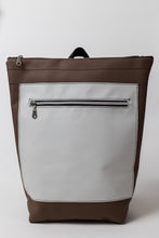 Load image into Gallery viewer, Shop Around Backpack | Upcycled Backpack Made From Salvaged Automotive Leather