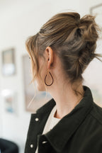 Power Within Earrings | Repurposed Copper Hairpin for Electric Vehicles | Gold Plated Ear Wire
