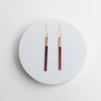 EmPower Earrings | Repurposed Automotive Copper Hairpin for Electric Vehicles | Gold Plated Ear Wire